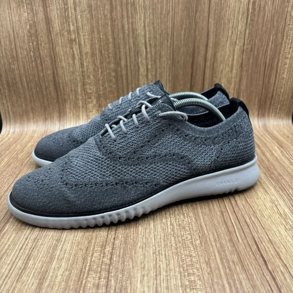 Cole Haan 2.Zerogrand Stitchlite Men's Size 10.5M Oxford Grey Dress Shoes C27565